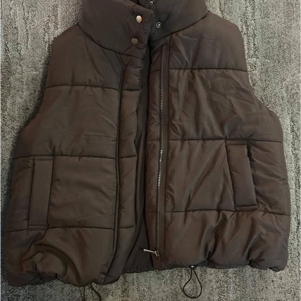 Brown Puffer Vest